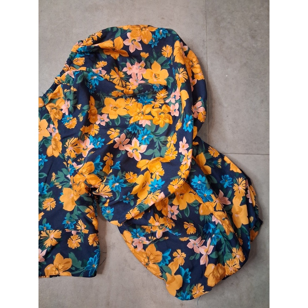 New Live 4 Truth Floral Crop Top Ruffle Sleeves XL Girly Brunch Vacation Resort - Picture 4 of 10